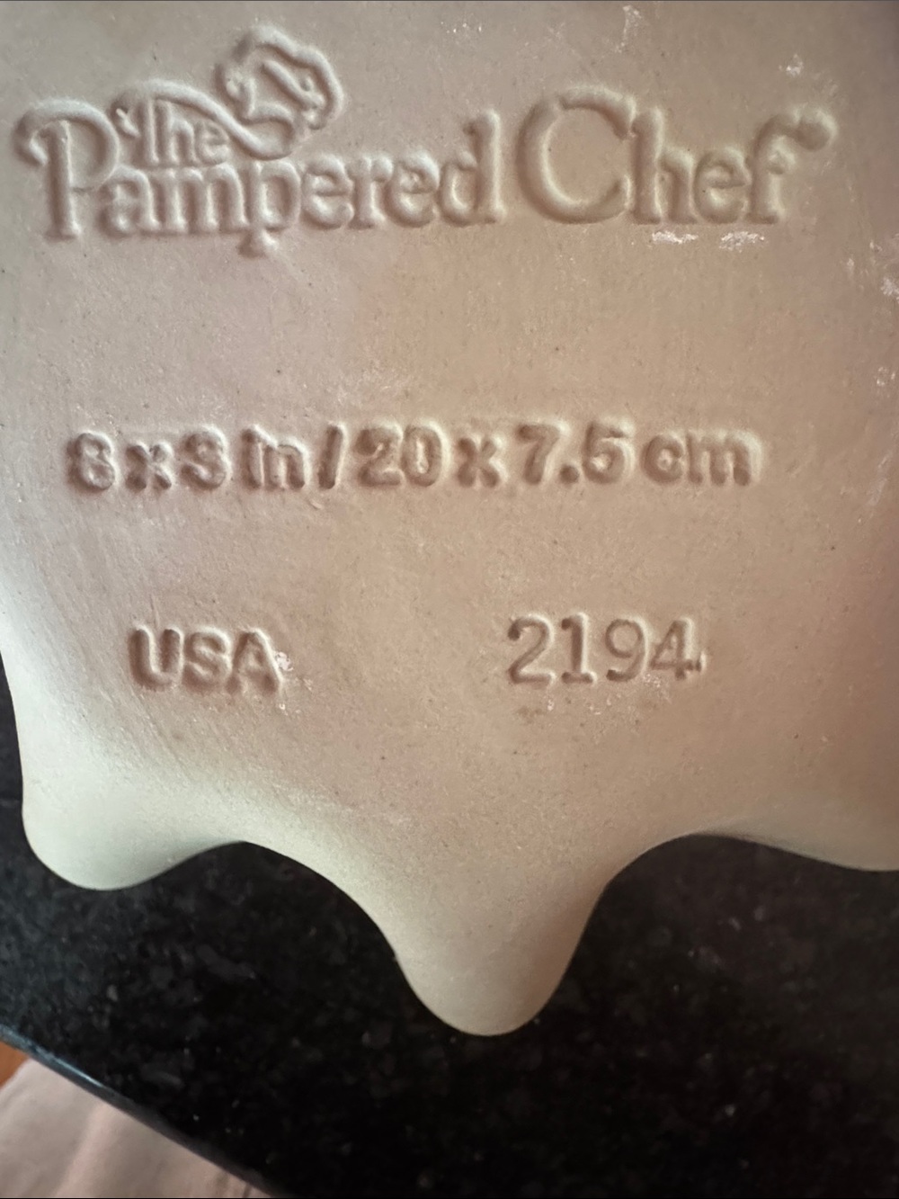 Pampered Chef Stoneware tortilla bowls brand new set of 2 - Picture 4 of 5